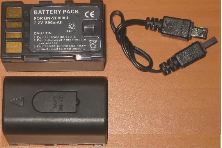 JVC Rechargeable Camera Battery (730 mAh) - BN VF808