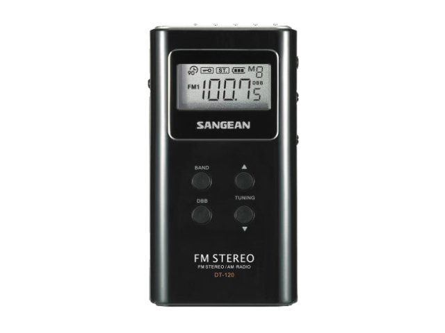 Sangean DT-120 Portable Radio - Black