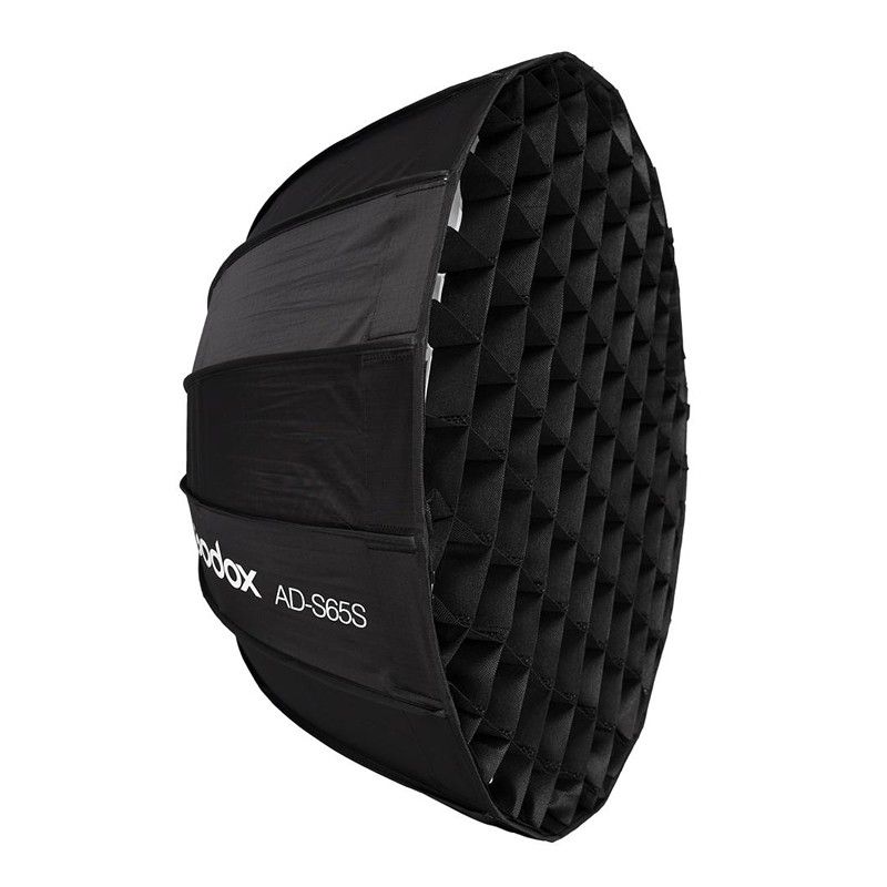 Softbox parabólico Godox AD-S65S con interior de plata para AD400PRO