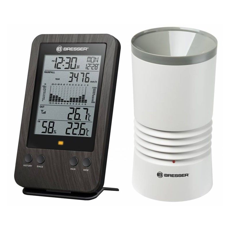 Bresser Professional Rain Gauge - Wood Look - 7002533