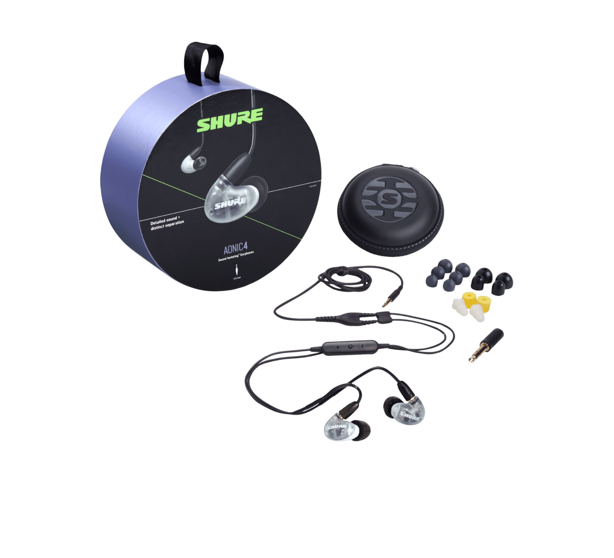 Shure AONIC 4 Hybrid Earphones (Gray/Black)