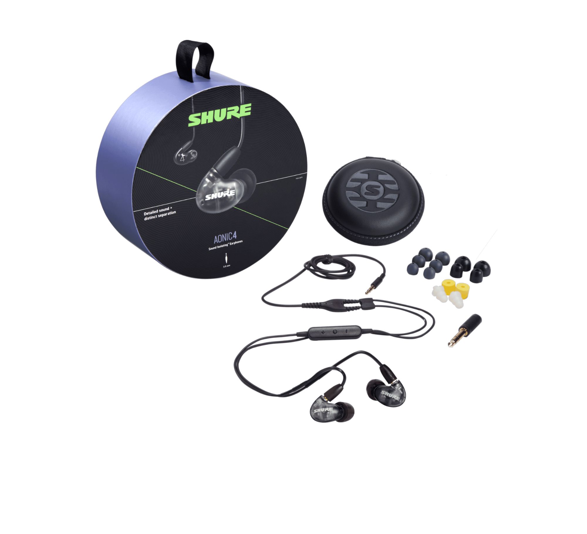 Shure AONIC 4 Hybrid Earphones (Gray/Black)