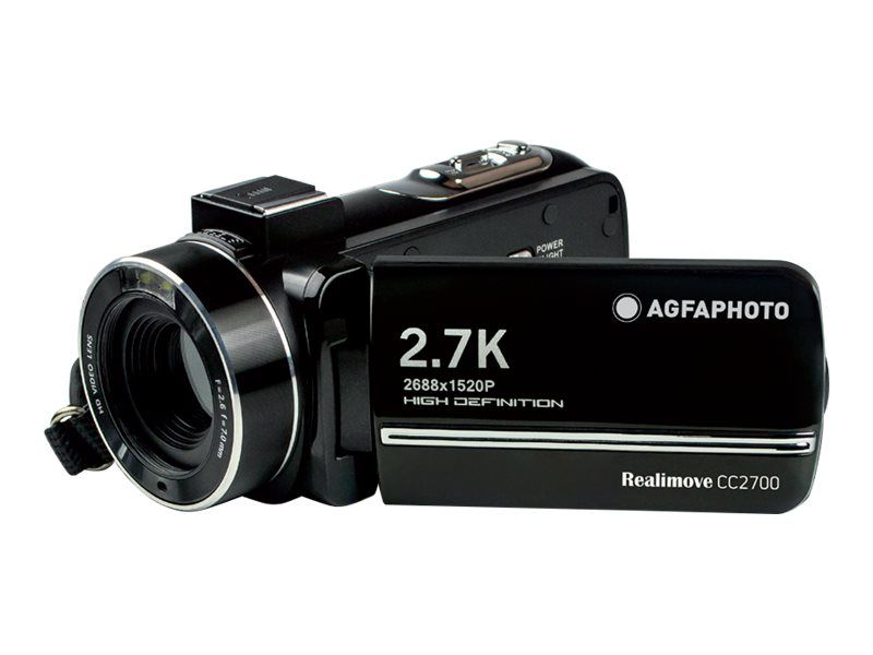 AgfaPhoto Realimove CC2700 - Camera - 2.7K - 8MP - Flash Card - Black