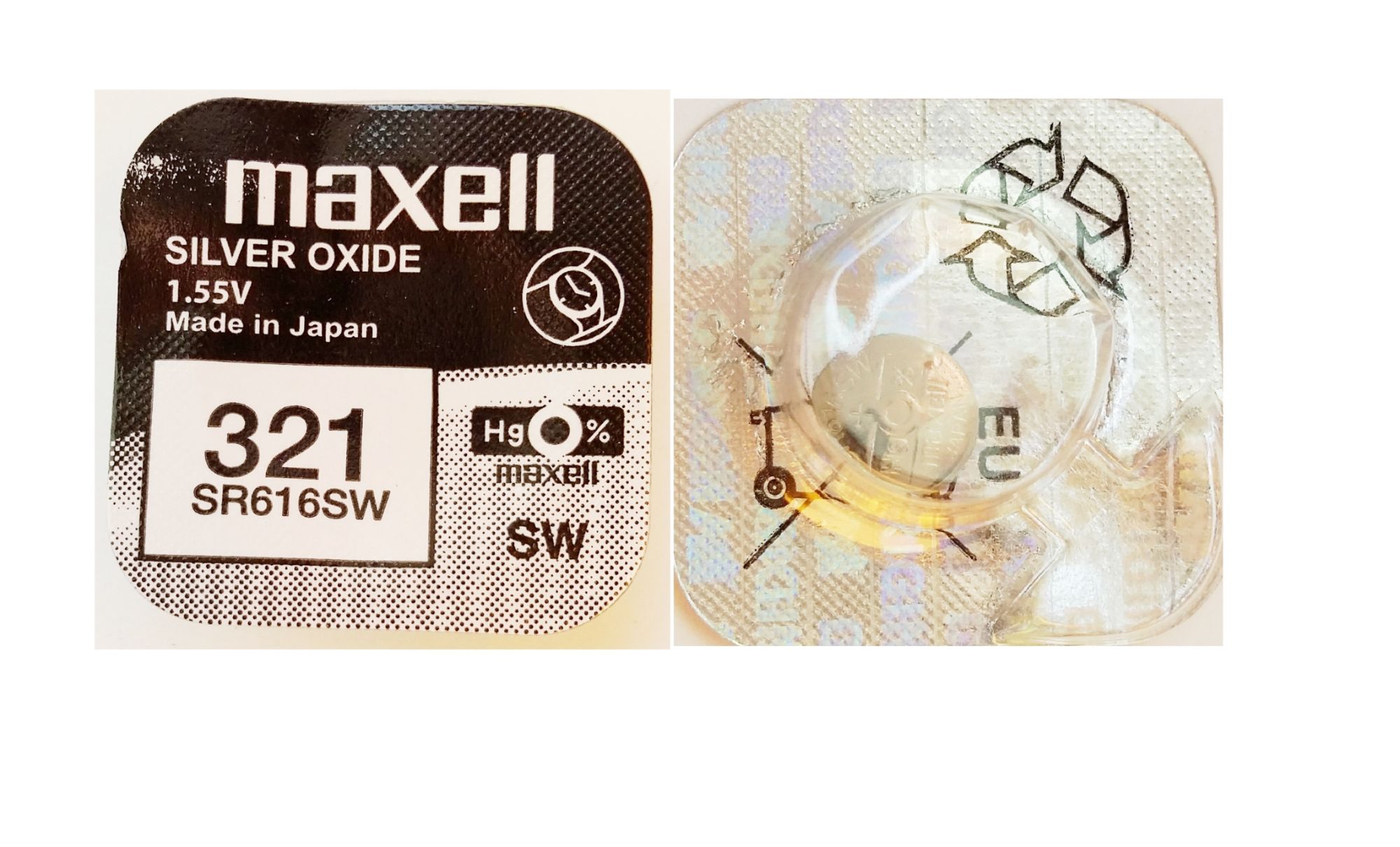 Maxell Professional 321 SR616SW 1.55V Battery