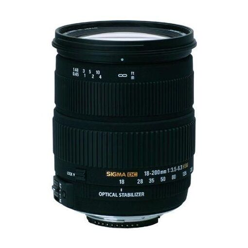 Objetivo Sigma de Zoom - 18 mm - 200 mm - f/3.5-6.3 DC OS HSM - Nikon F