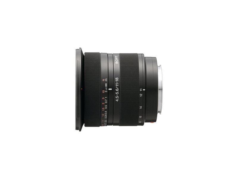 Sony SAL1118 Wide-Angle Lens - 11-18mm f/4.5-5.6 DT - Sony A Mount - for Handycam NEX-VG900 and DSLR, SLT Cameras