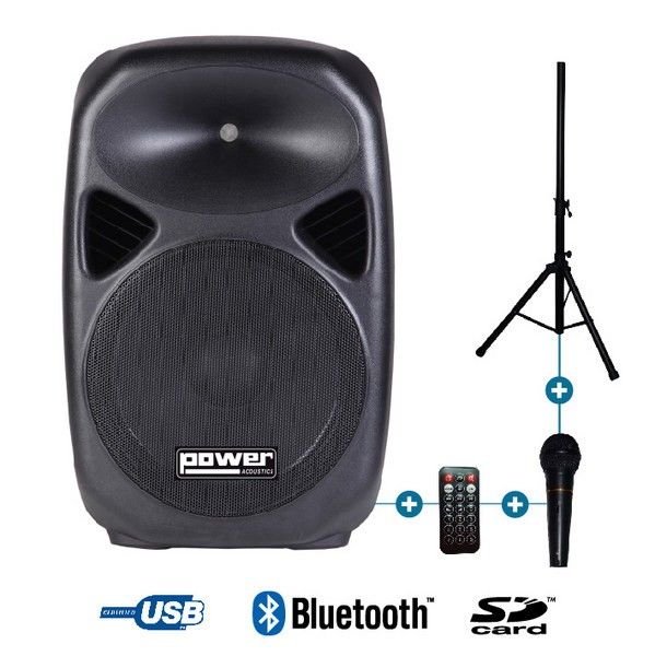 Power Acoustics Tesla 15a Amplified Speaker DJ Pack