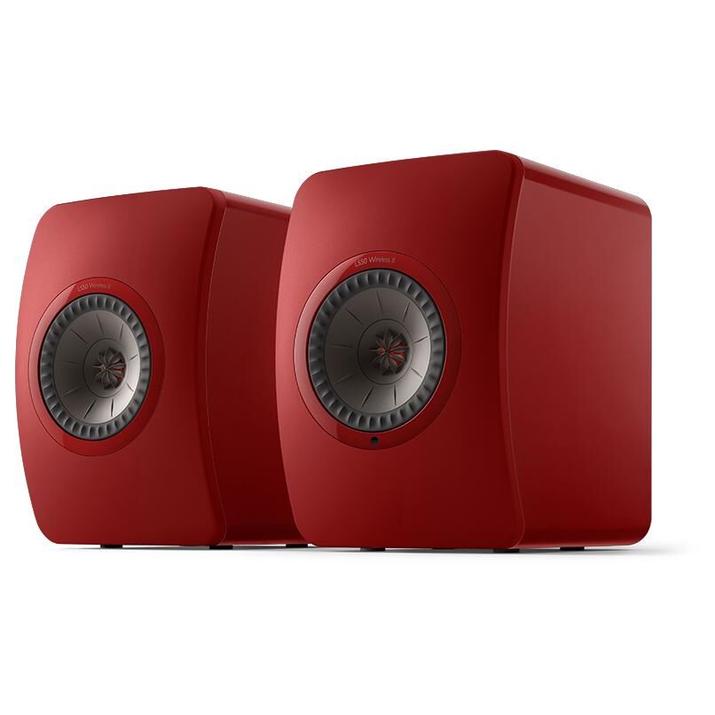 Altavoces inalámbricos KEF LS50 Wireless II (par) Rojo Crimson 2 vías