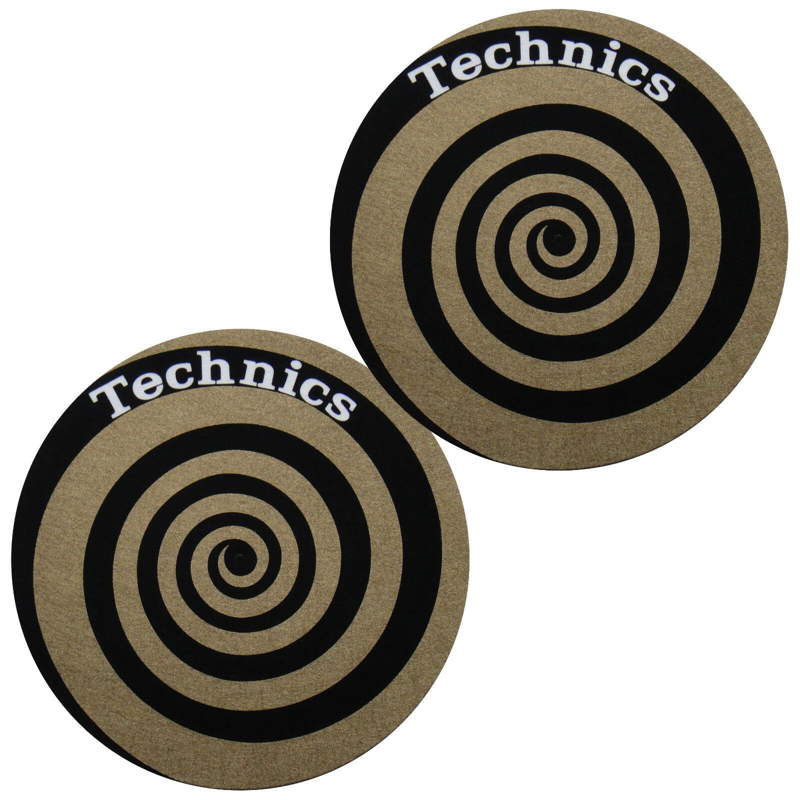 Technics Feutrines Slipmats, Gold (Size: 2x, Color: Gold)