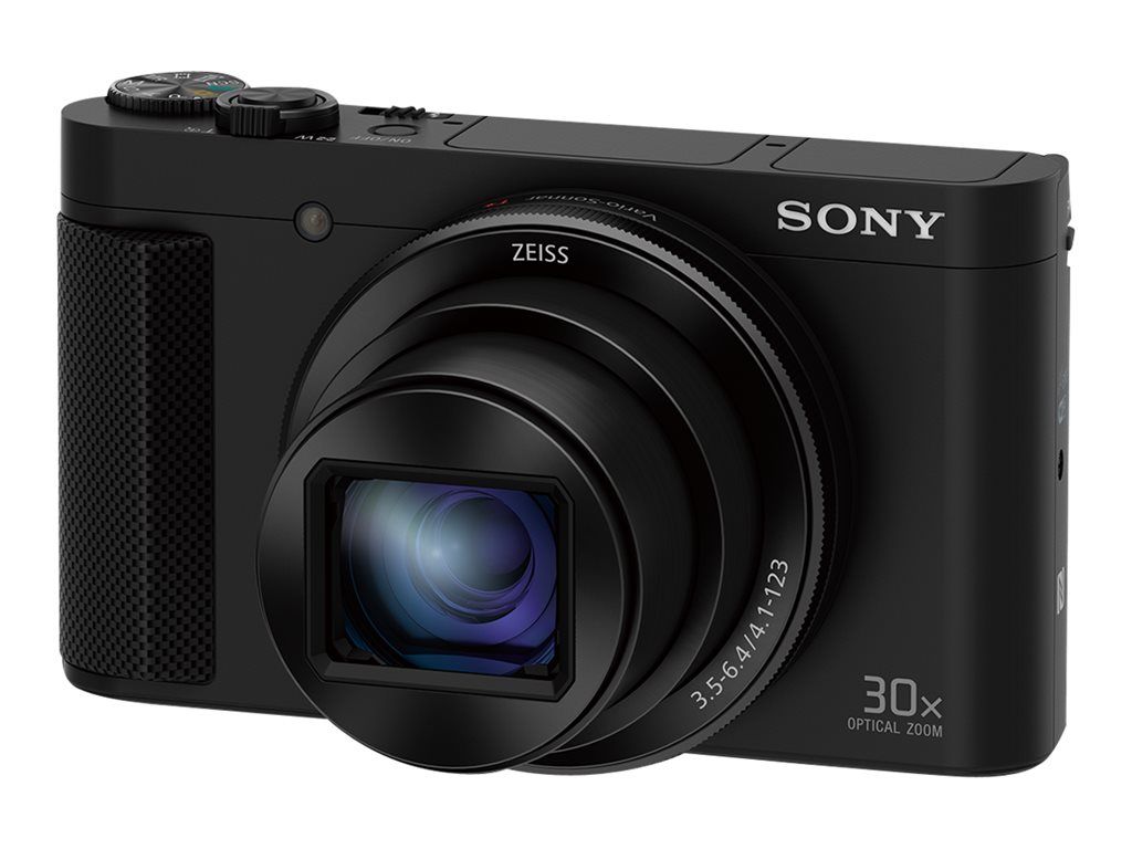 Sony Cyber-shot DSC-HX90V - Compact Digital Camera - 18.2 MP - 1080p - 30x Optical Zoom - Carl Zeiss - Wi-Fi, NFC - Black