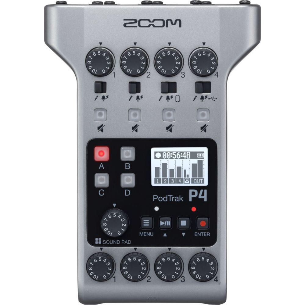 Enregistreur numérique Zoom P4 Podtrack Interface