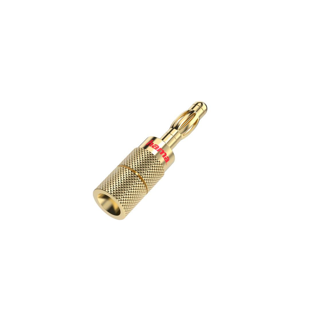 Adaptador para altavoces con conector banana macho de Hama (paquete de 4)