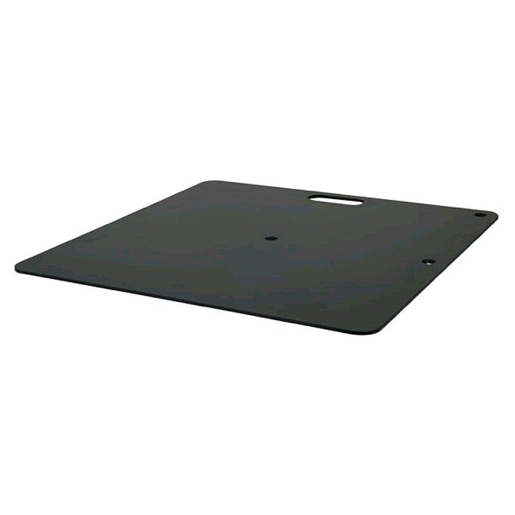 Showtec Base Plaque for Pipe & Drape, 350x300mm, Black