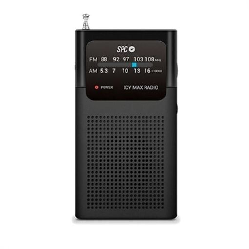 SPC Radio ICY MAX Portable Analogue Radio - Black