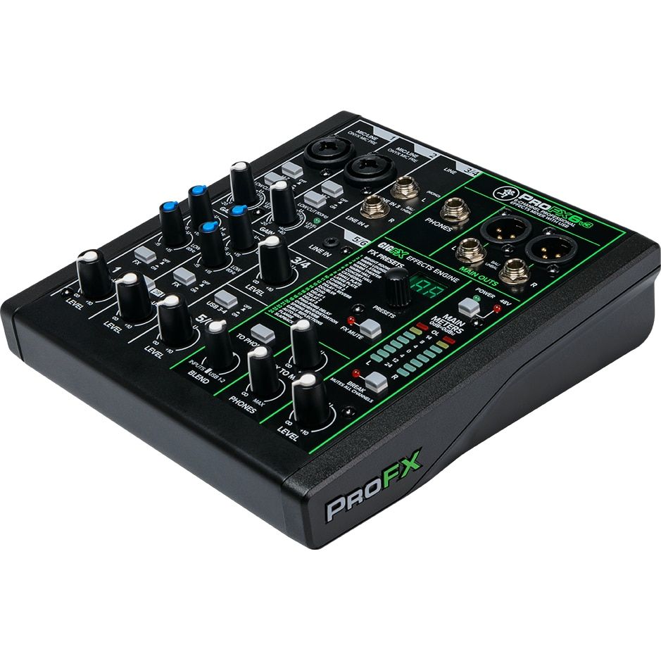 Mackie ProFX6v3 USB Mixing Console with Effects Processor