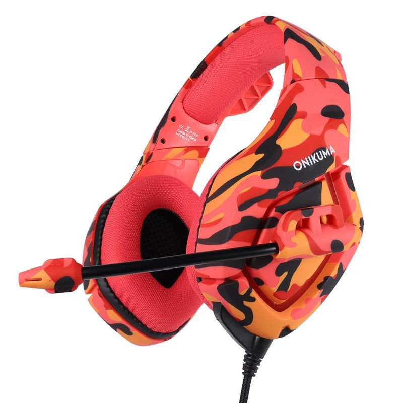 ONIKUMA K1-B Camo Stereo Gaming Headset for PS4, Xbox One, PC, Mac