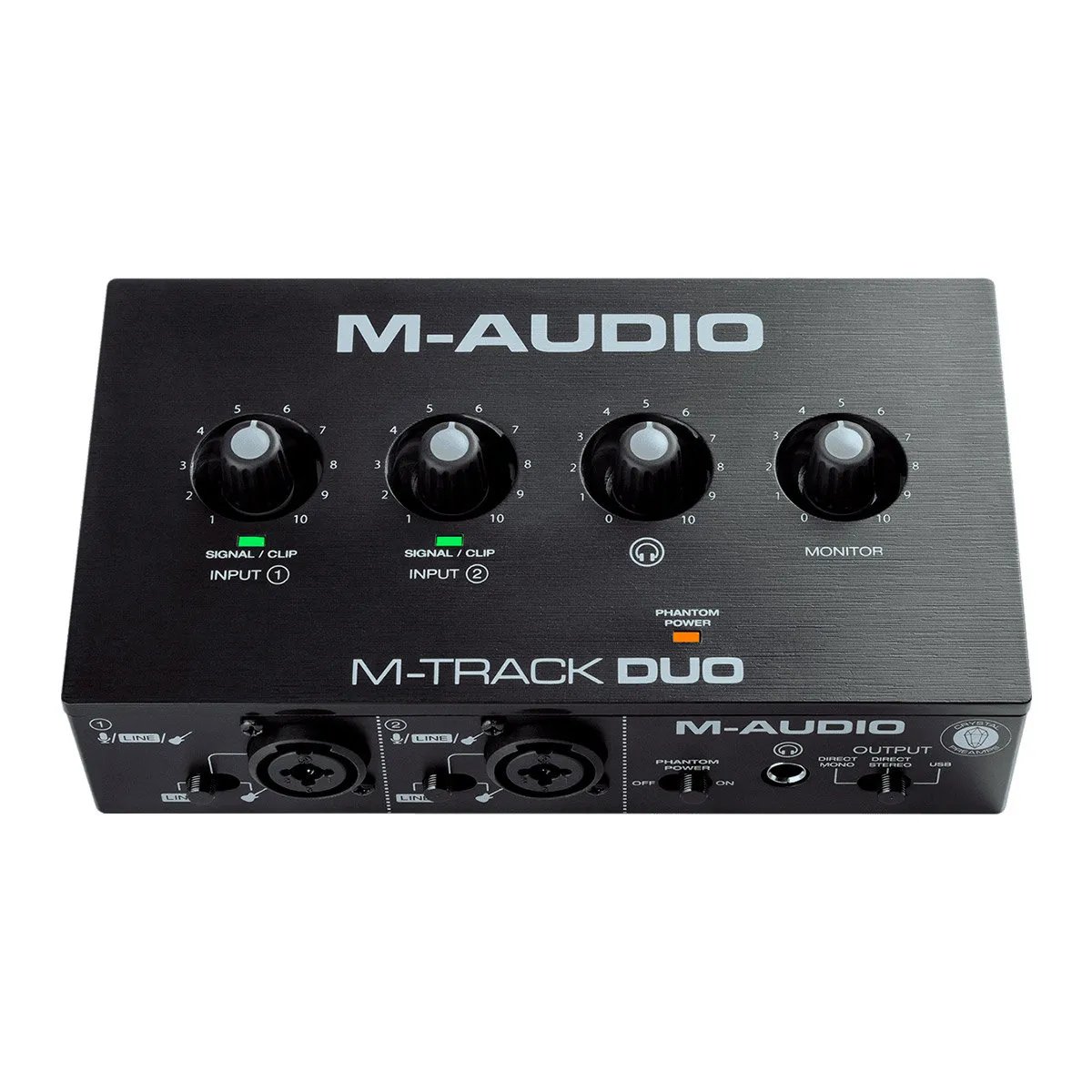 Interfaz de audio M-Audio M-Track Duo - 2 canales - Entradas combo XLR/Jack - Alimentación fantasma 48V