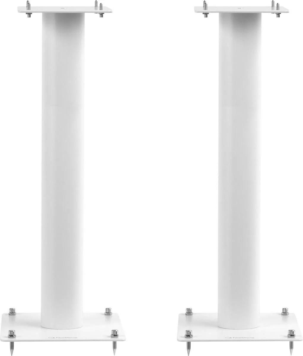 NorStone STYLUM 3 Speaker Stands, White Satin (Pair)