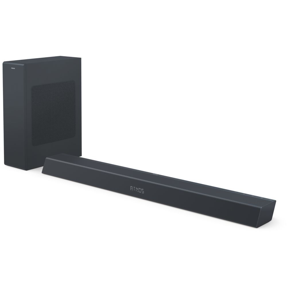 Barra de sonido Philips B8405/10 TV + Subwoofer inalámbrico (2.1 canales, 240 W, Bluetooth, Dolby Atmos, HDMI eARC, compatible con DTS PlayFi, asistentes)