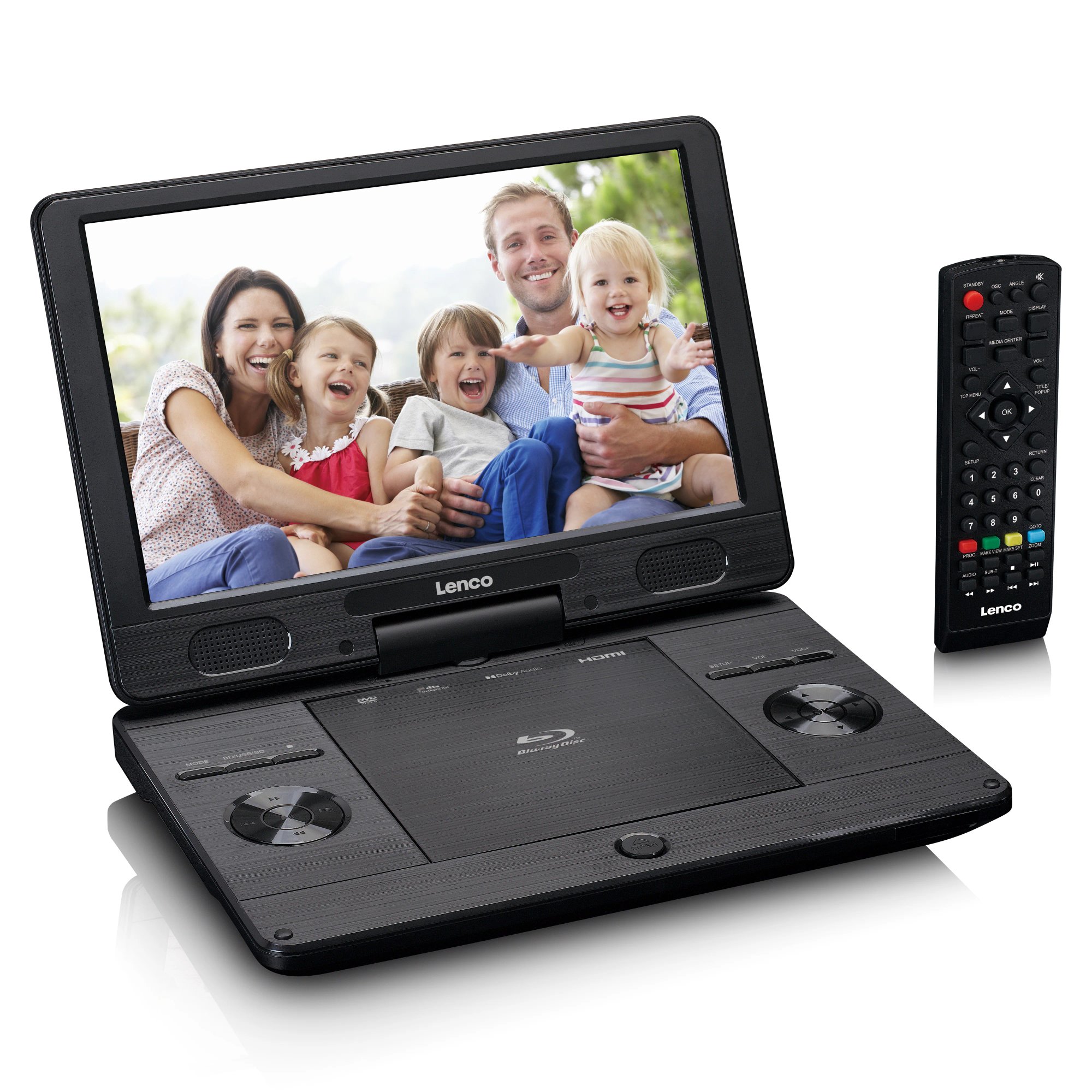 Lenco BRP-1150BK Portable DVD/Blu-ray Player 11.5