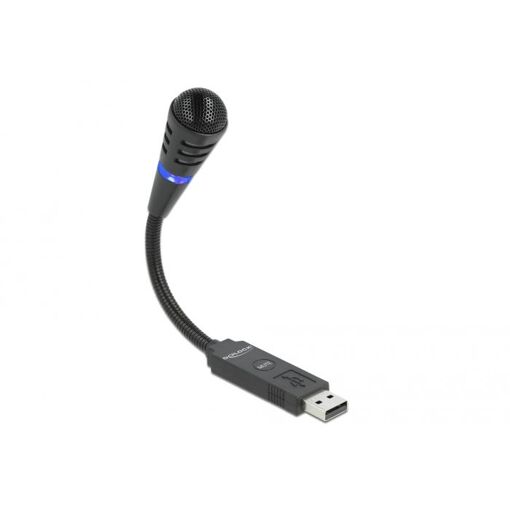 Delock USB Microphone with Goose Neck and Cut-Off Button