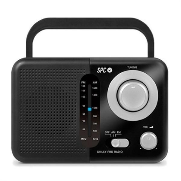 SPC Valdi Analogue Personal Radio - Black