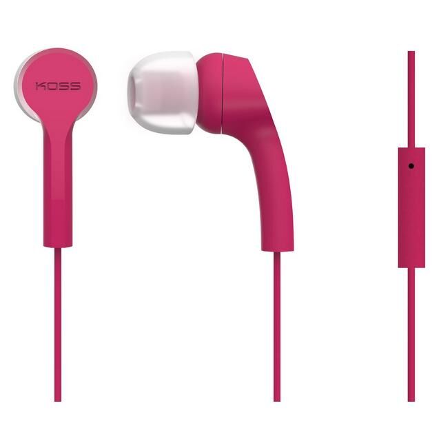 Casque filaire Koss KEB9i pour appels et musique, rose