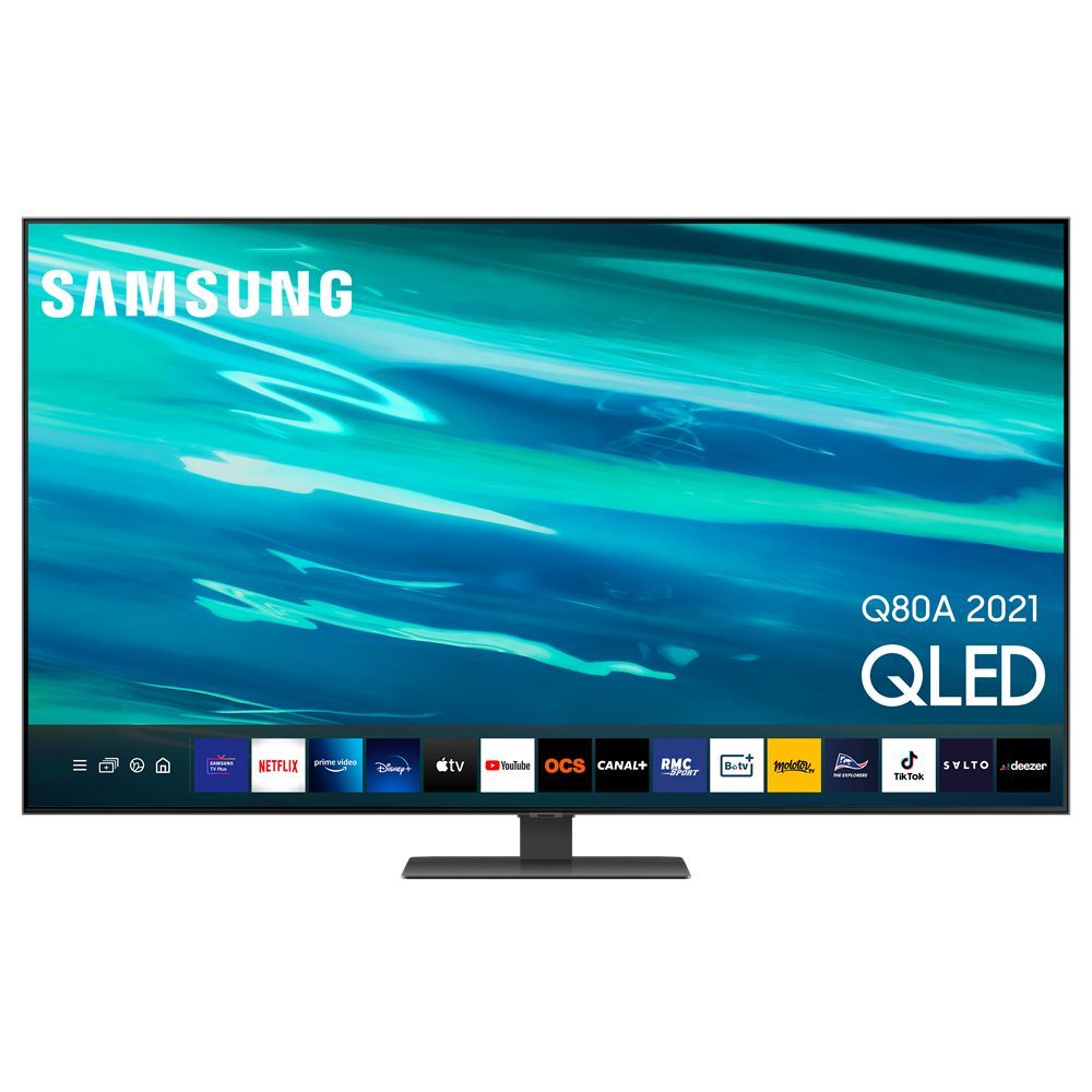 Samsung QE65Q80AAT - 65" Q80A Series LED LCD TV - Smart QLED TV - Tizen OS - 4K UHD (2160p) 3840 x 2160 - HDR - Quantum Dot - Carbon Silver