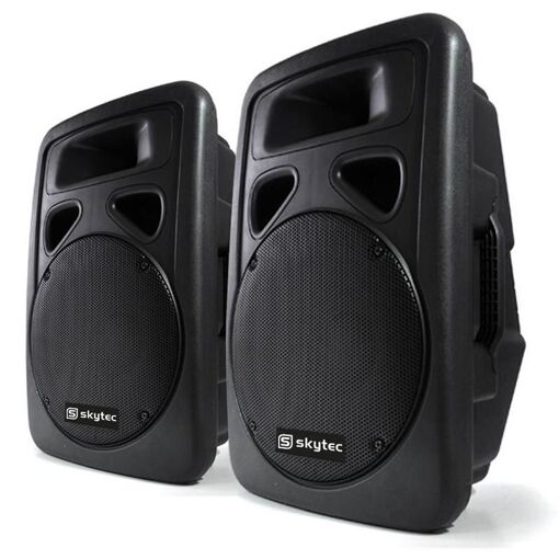 Skytec Active 30cm (12") Speakers, 2x1100W ABS