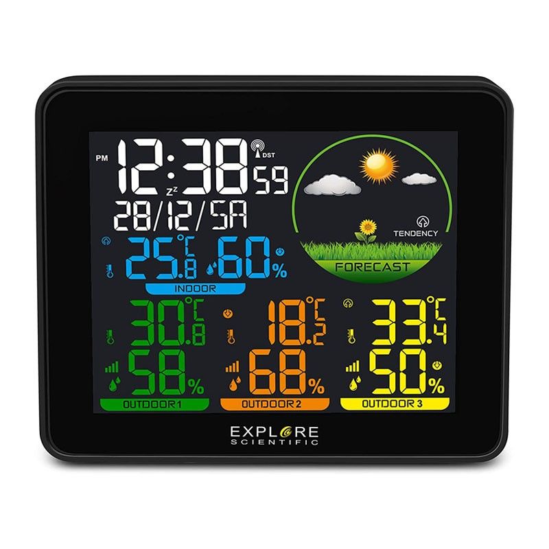 Bresser Explore Scientific 3-in-1 Weather Station (Black)