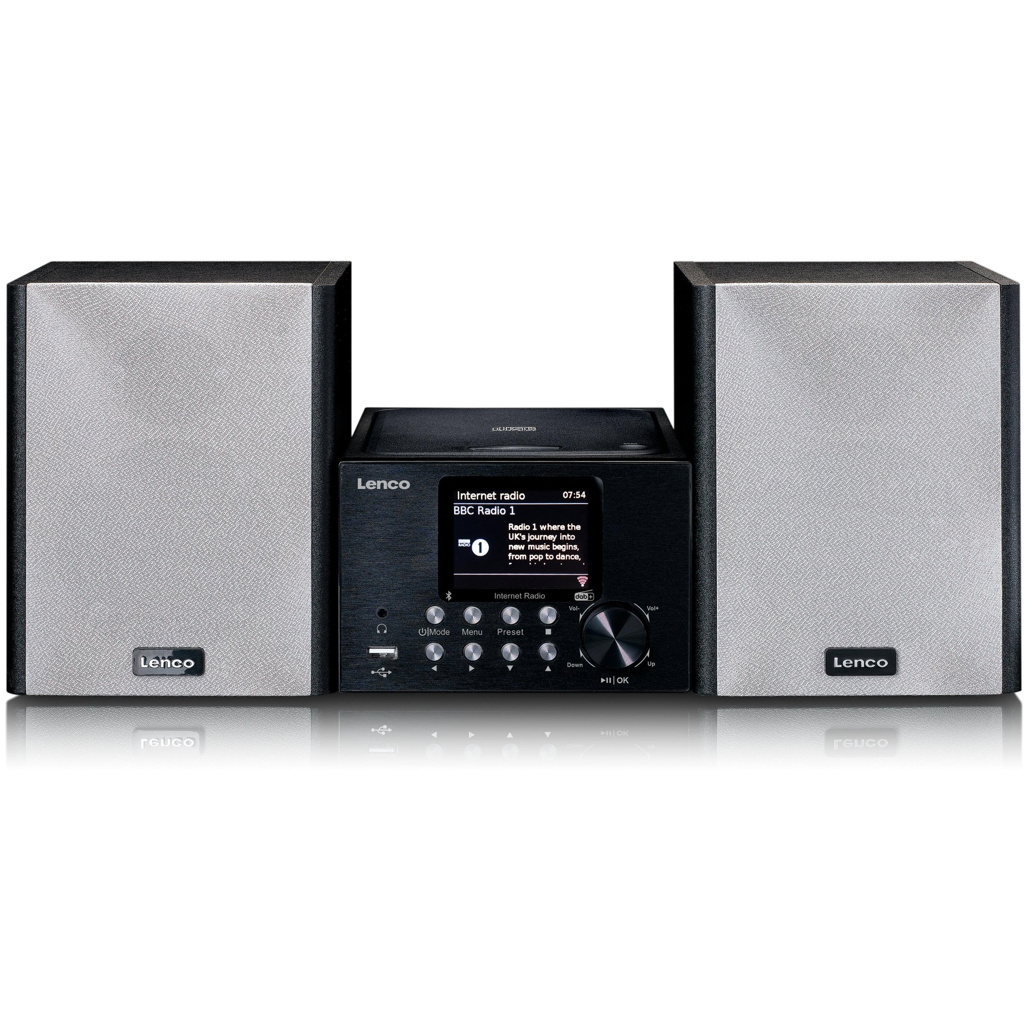Lenco MC-250BK Smart Micro Chain Stereo - Black