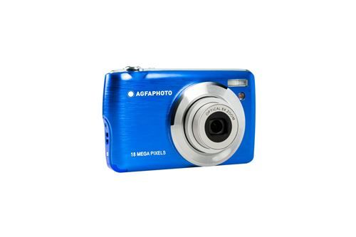 AGFA PHOTO Realishot DC8200 - Cámara Digital Compacta (18 MP, Vídeo Full HD, Pantalla LCD de 2,7', Zoom Óptico 8x, Batería de Litio y Tarjeta SD de 16 GB) - Azul