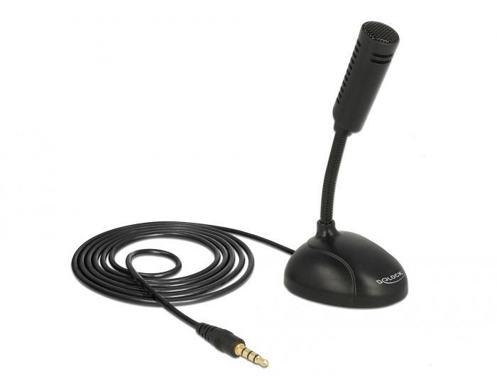Delock 65872 Smartphone Microphone - Black