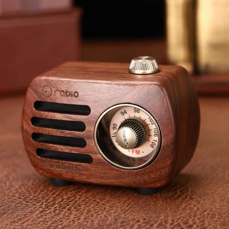 Retro Bluetooth Speaker R818-A/C - Dark Brown
