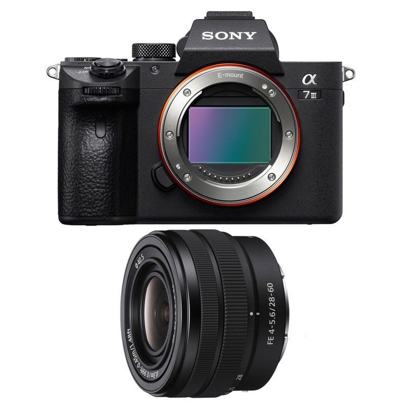 Sony Alpha 7 III + FE 28-60 f/4-5.6, 3-Year Warranty