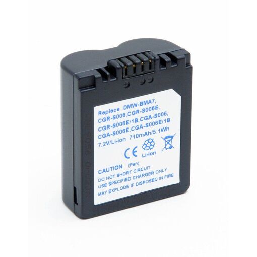NX 7.2V 710mAh Photo Battery (CGA-S006, CGAS006, DMW-B)