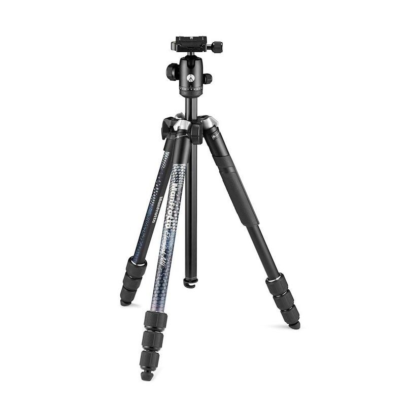 Trépied Manfrotto Élément MII Aluminium Noir 4 Sections BH - MKELMII4BK-BH