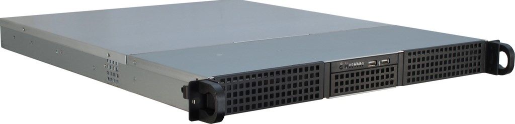 Soporte montable en rack Inter-Tech 1U, Negro
