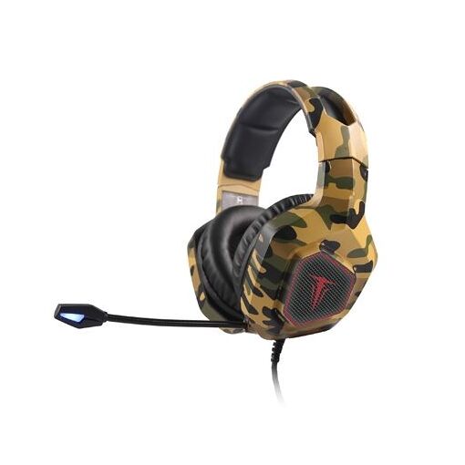 Auricular de juego BERSERKER GAMING Army Thor - Negro/Verde (LED RGB)