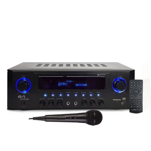 Amplificador estéreo 5.1 Evidence Acoustics EA-5160-BT - 2x50W + 3x20W, Bluetooth, Karaoke capaz