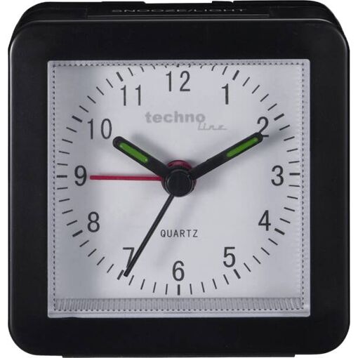 Technoline Modell SC Quartz Alarm Clock - Black