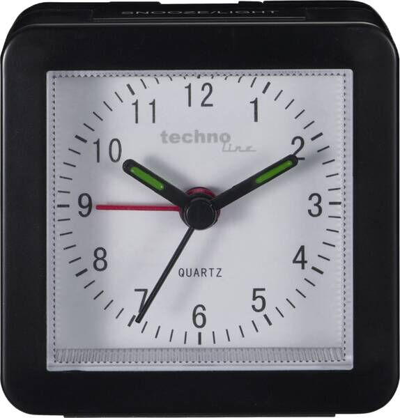 Technoline Modell SC Quartz Alarm Clock - Black