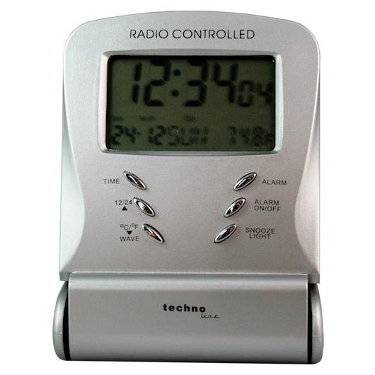Technoline Digital Alarm Clock Silver