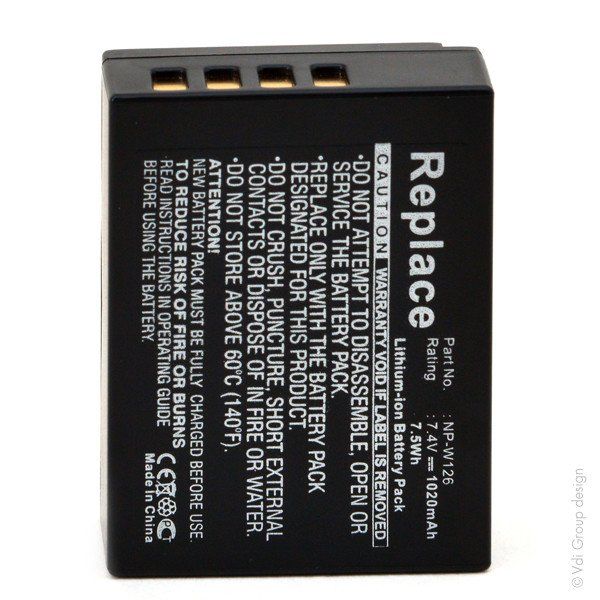 NX 7.4V 1020mAh Battery - NP-W126, NP-W126S