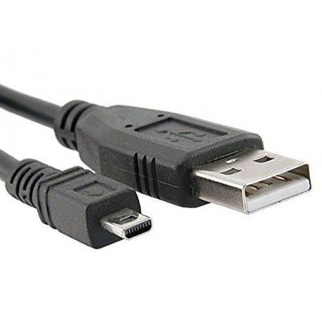 Cable de datos USB Panasonic Lumix DMC-FX60 por Smart-Parts