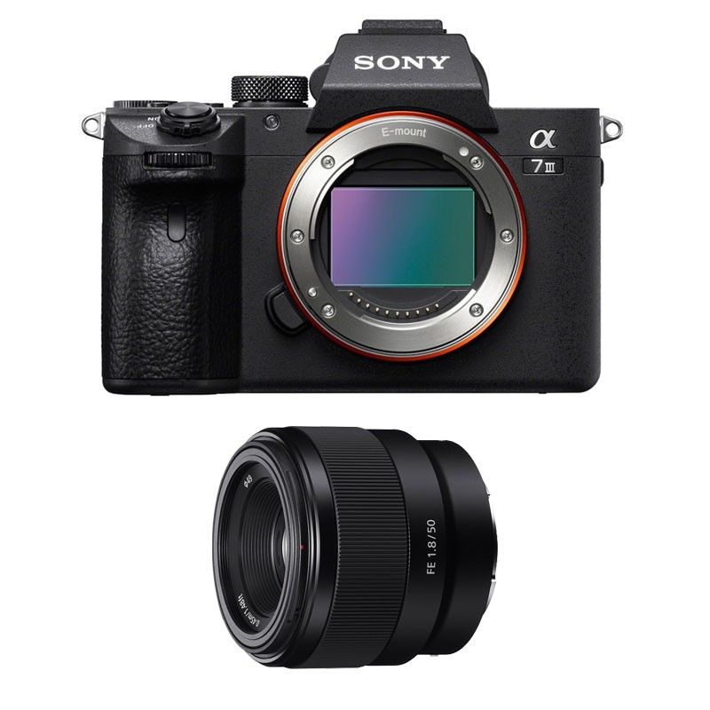 Sony Alpha 7 III + Objetivo FE 50mm f/1.8, garantía de 3 años
