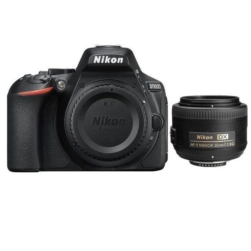 Nikon D5600 + Objetivo AF-S 35 mm f/1.8G DX