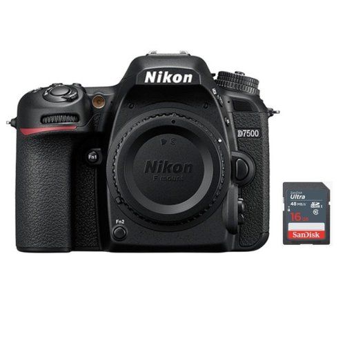 Boîtier Nikon D7500 + Carte SD 16 Go