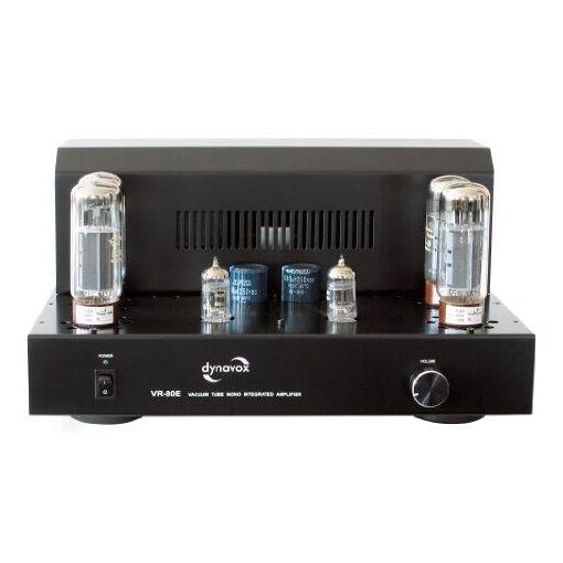 Amplificador integrado de tubos Dynavox CR80E, Negro (Importación Alemania)