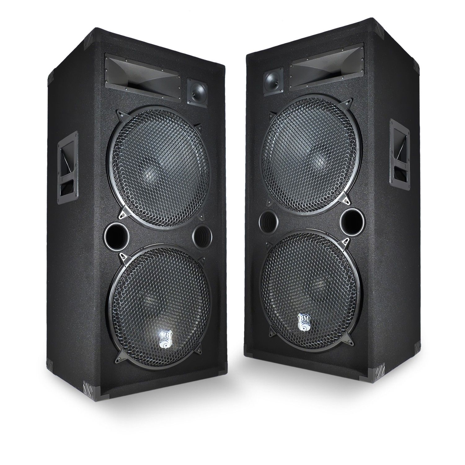 BM Sonic LSC-215 2x 1000W Speaker Pair